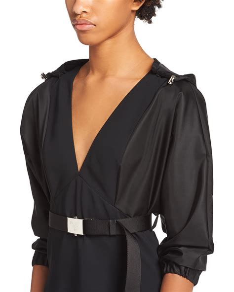 Robe en soie sablée Noir 